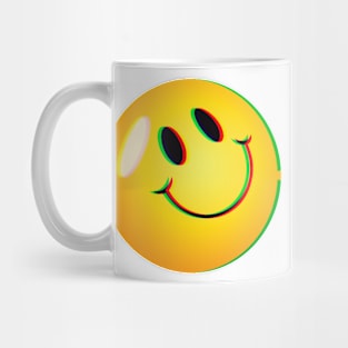 glitchy smile Mug